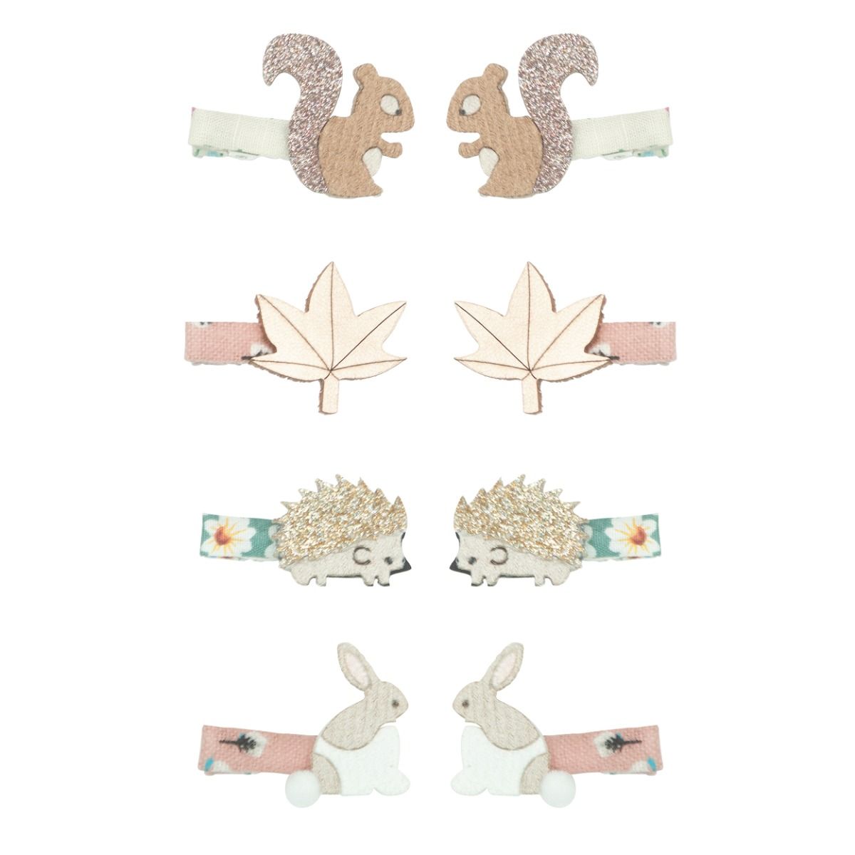 Hair clips woodland mini | Homestead | 8 pieces | Mimi & Lula