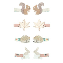 Hair clips woodland mini | Homestead | 8 pieces | Mimi & Lula