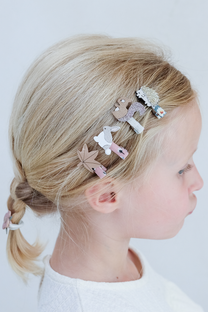 Hair clips woodland mini | Homestead | 8 pieces | Mimi & Lula