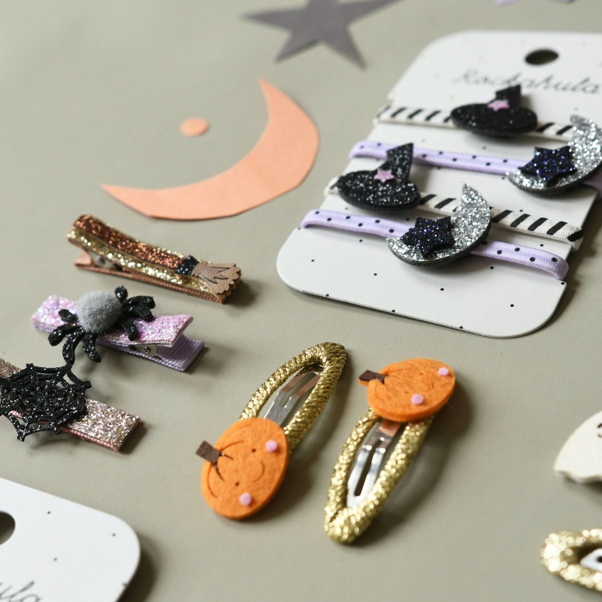 Haarklemmen spooky spider | 3 stuks | Rockahula