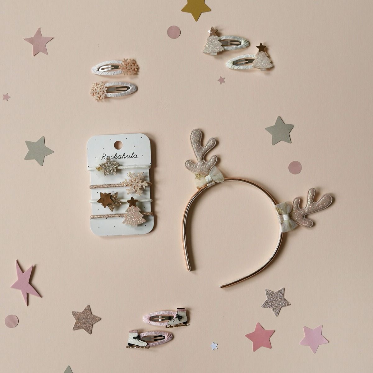 Ice skater hair clips | 2 pieces | Rockahula