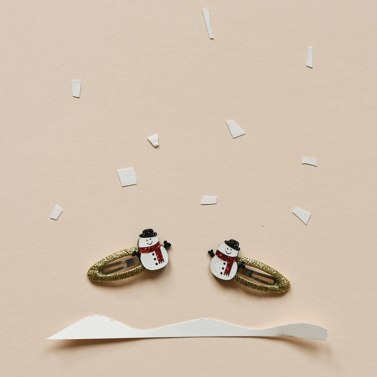 Snowman glitter clips | Rockahula