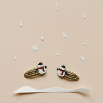 Snowman glitter clips | Rockahula