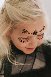 Halloween face jewels | Red/black | Konges Slojd