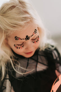 Halloween face jewels | Red/black | Konges Slojd