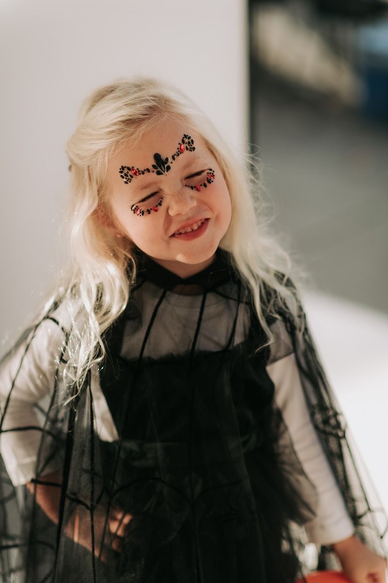 Halloween face jewels | Red/black | Konges Slojd