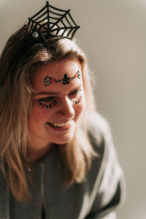 Halloween face jewels | Red/black | Konges Slojd