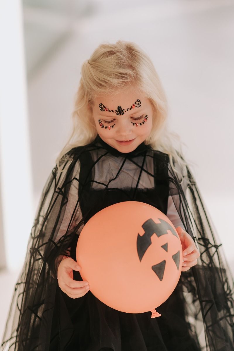 Halloween face jewels | Red/black | Konges Slojd