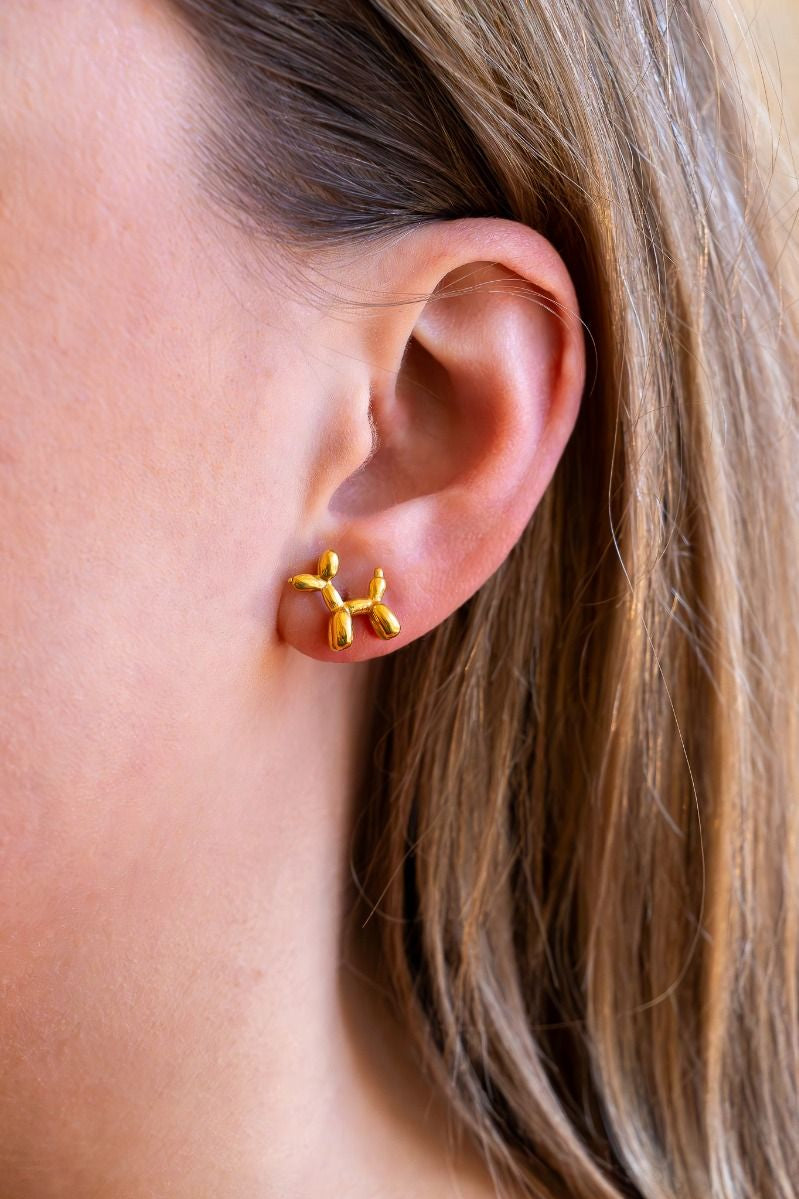 Oorbellen snoepdog | Goud | Studio Poespas