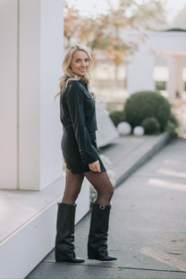 Boots Corenne | Black leather | Steve Madden