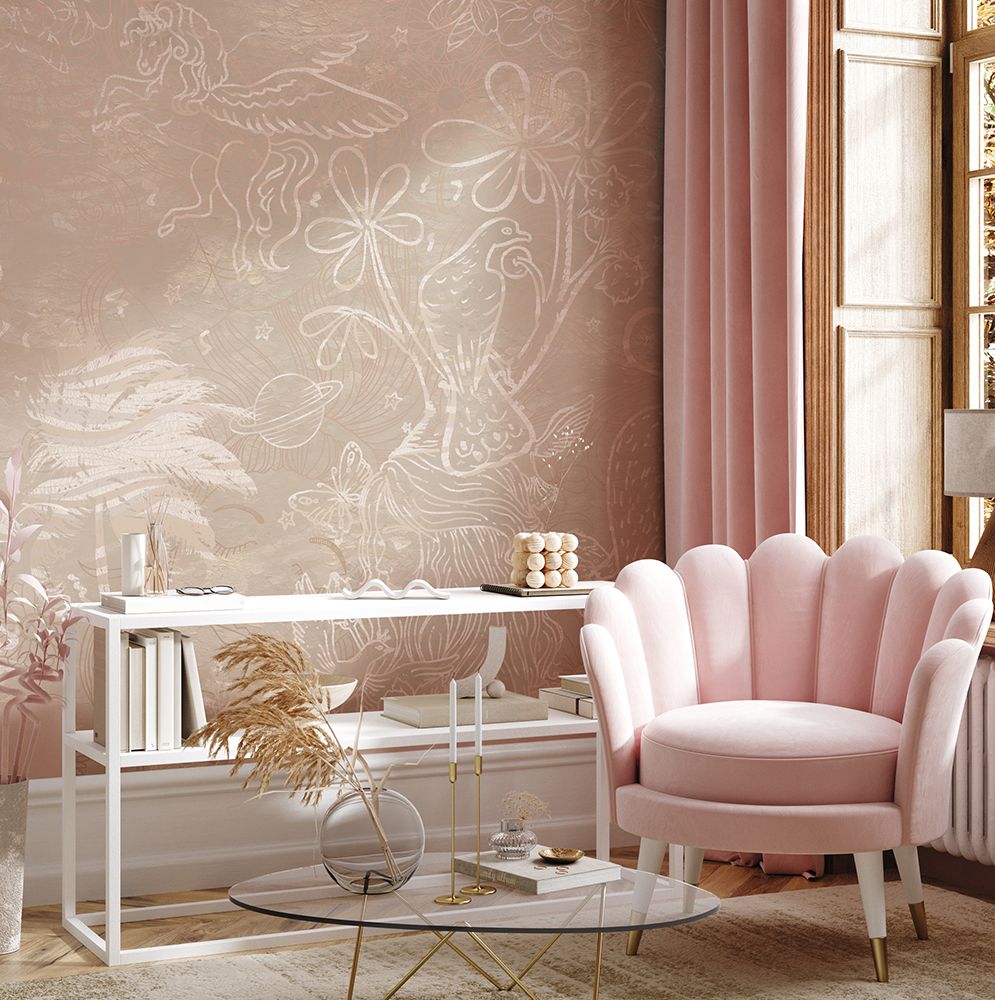 Wallpaper Happy Days | Beige