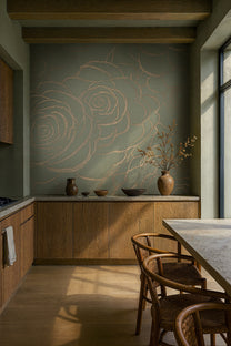 Behang Wild Roses | Mint
