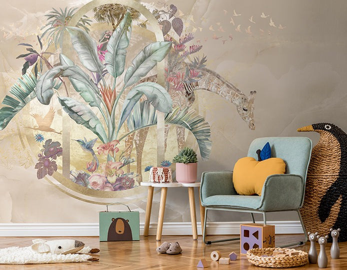 SALE | Behang Lola | Beige | 300x280cm