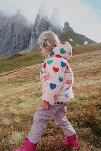 Jacket Nura | Coeur rose coloré | Konges Slojd