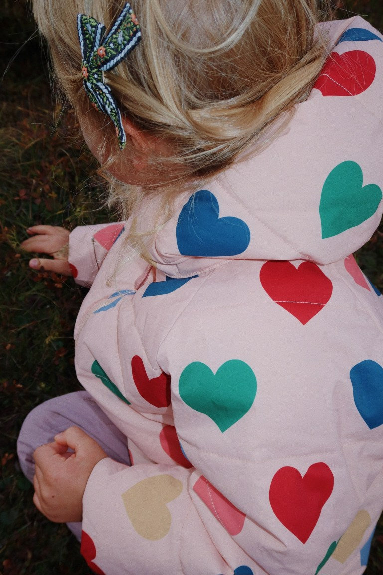 Jacket Nura | Coeur rose coloré | Konges Slojd