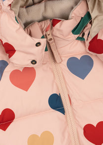 Jacket Nura | Coeur rose coloré | Konges Slojd