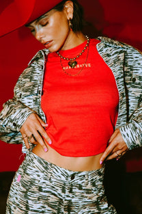 Jacket Willow | Trashy tiger yellow | Harper & Yve