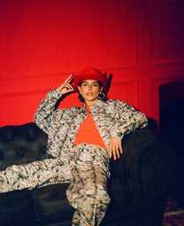 Jacket Willow | Trashy tiger yellow | Harper & Yve