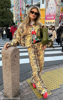 Jacket Willow | Trashy tiger yellow | Harper & Yve