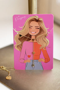 Ketting five tiny hearts | Goud | Studio Poespas