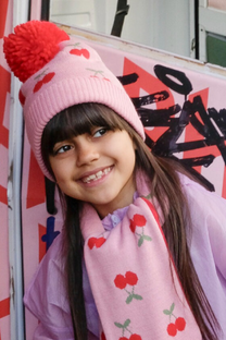 Knitted hat cheerful cherry | Rockahula