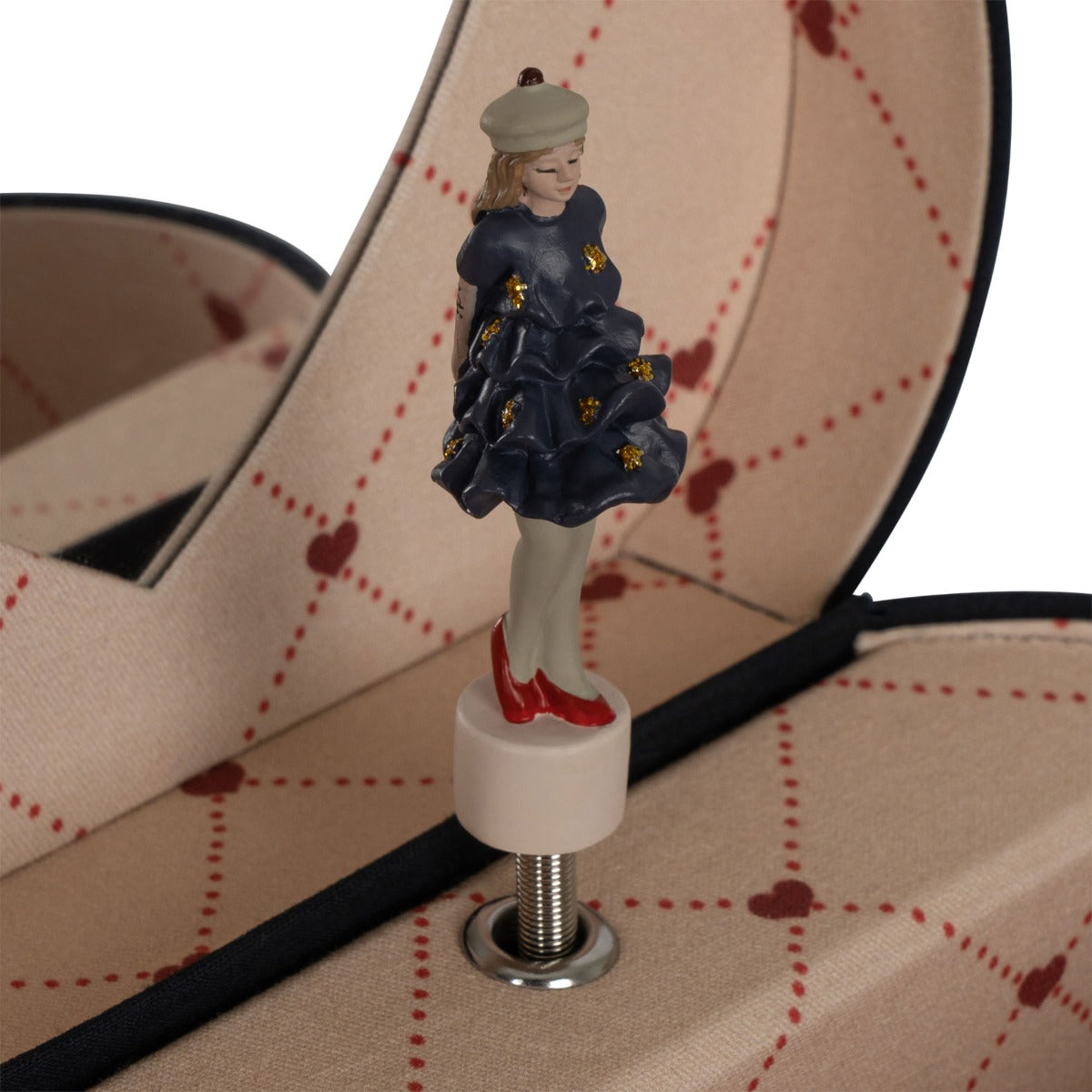 Muziekdoosje hearts | Donkerblauw | Konges Slojd