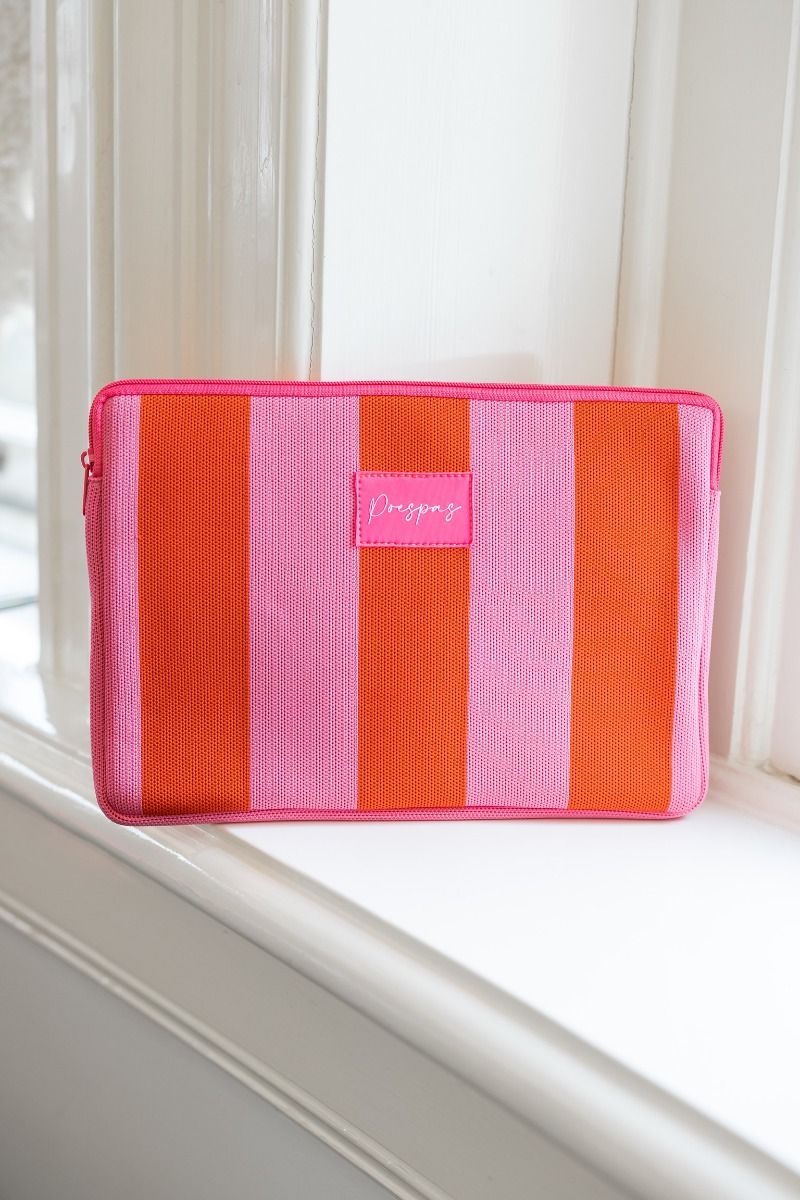 Laptop sleeve Lollipop | Red/pink | Studio Poespas