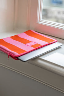 Laptop sleeve Lollipop | Red/pink | Studio Poespas