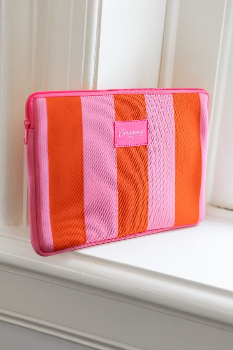 Laptop sleeve Lollipop | Red/pink | Studio Poespas