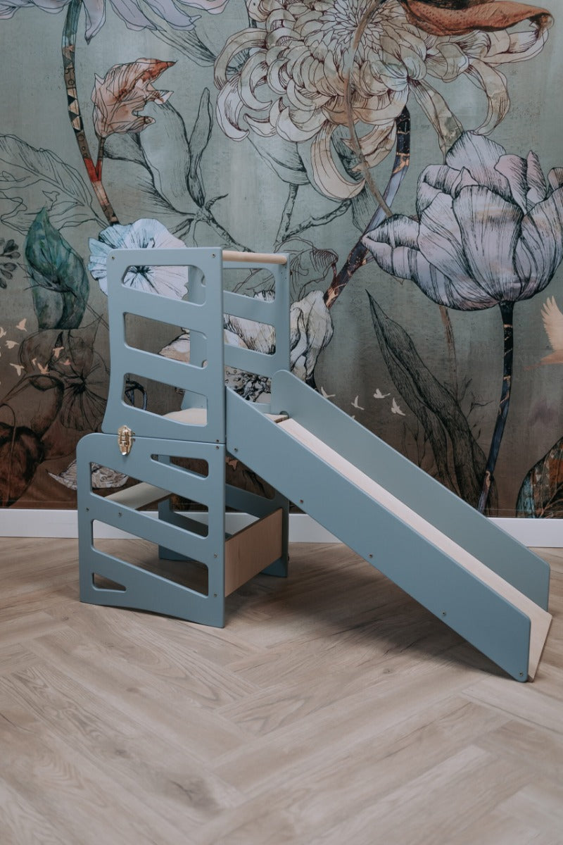 Modular kids furniture | Kitchen stool | Desk | Slide