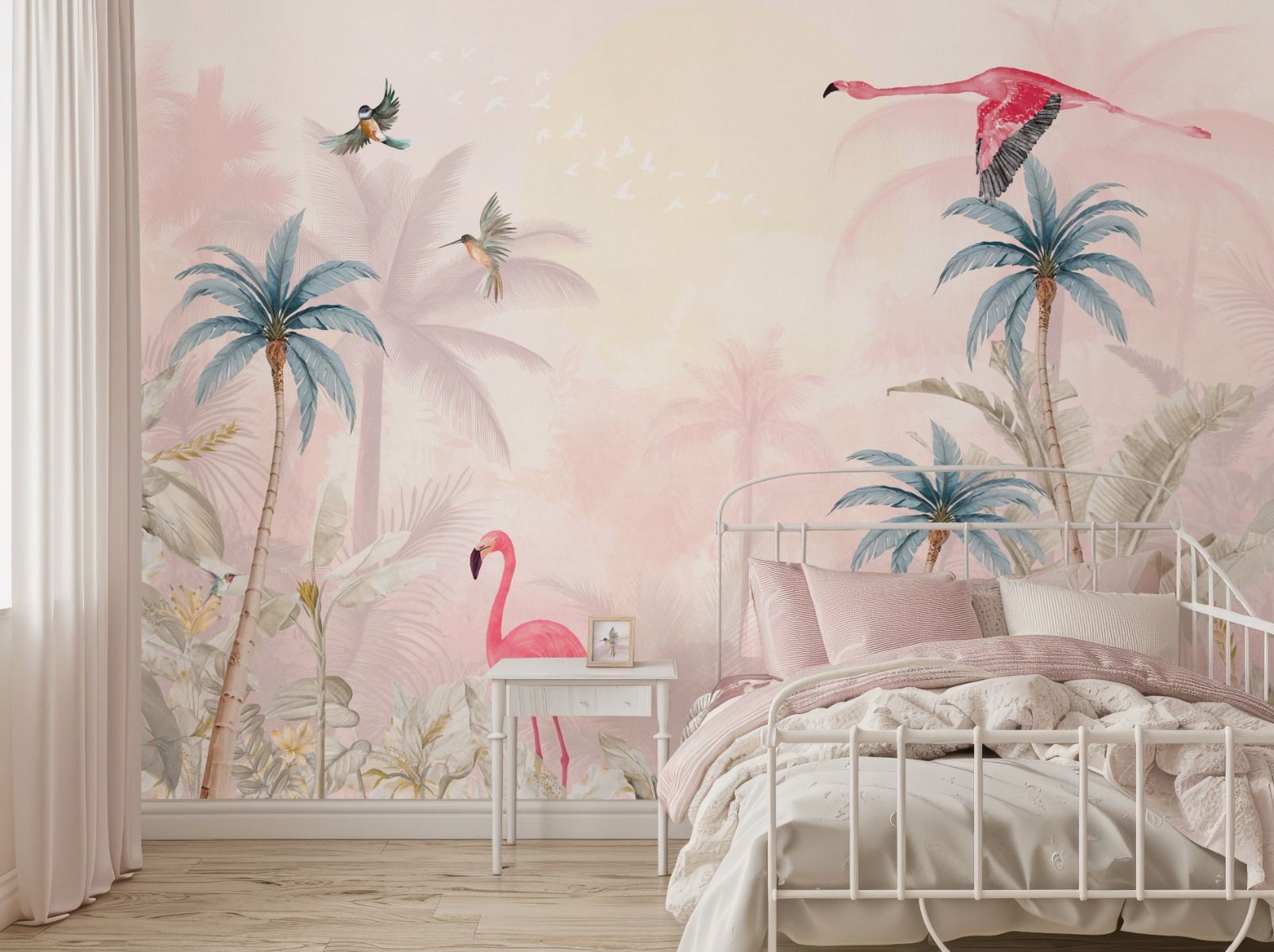 Wallpaper Pink Flamingo