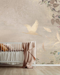 Wallpaper Morning bird | Beige