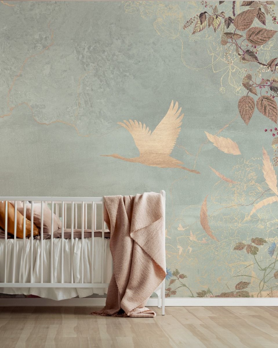 Wallpaper Morning bird | Mint