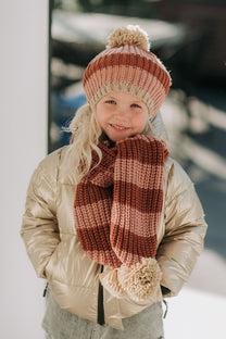 Hat cozy striped knitted | 7-10 years | Rockahula