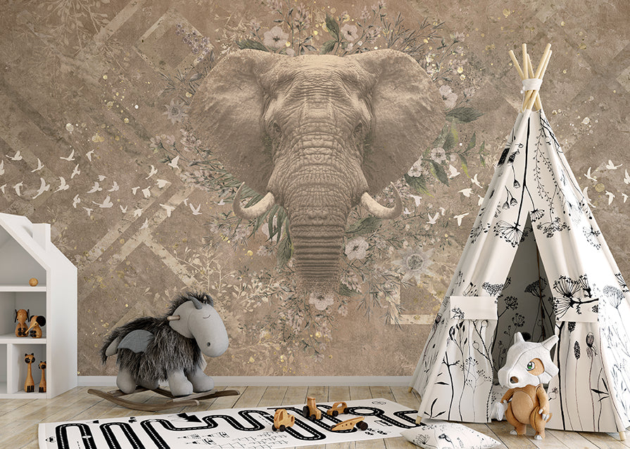 Wallpaper Ethnic elephant