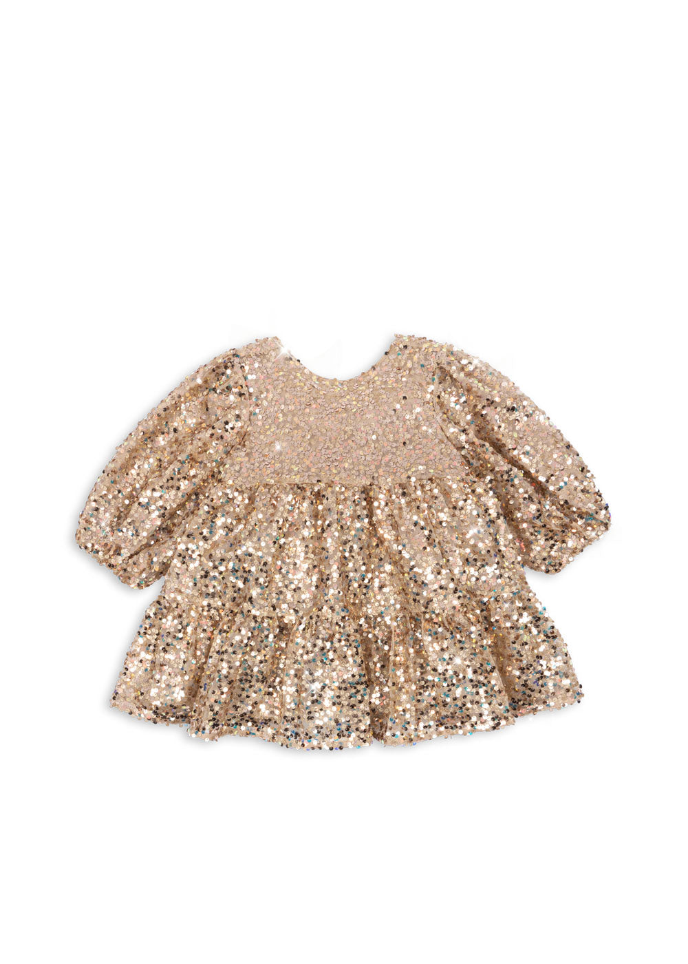 Lila sequins dress | Gold glitter | Konges Slojd