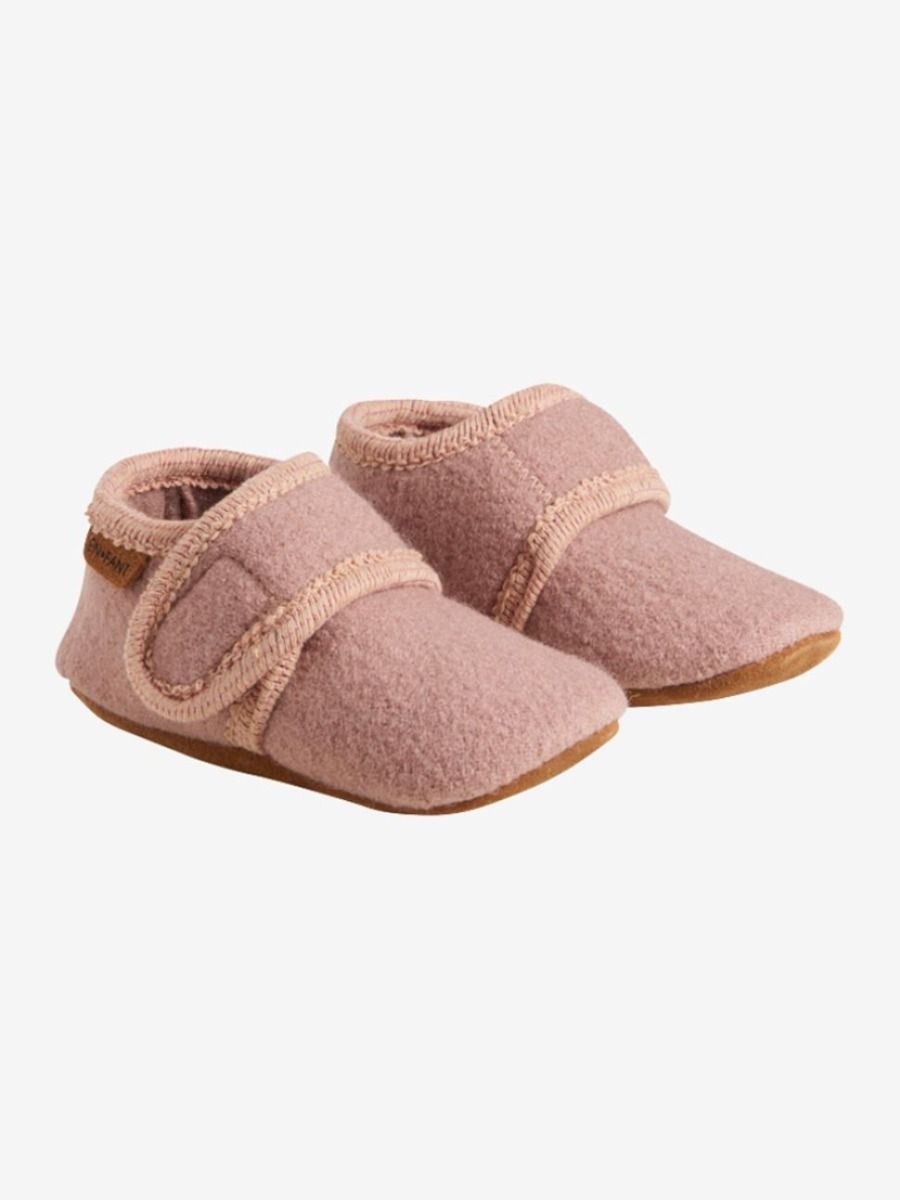 Pantoffels wol | Bark/pink | En Fant
