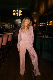 Pants Plissé | Pink champagne | Studio Poespas