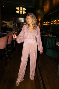 Pants Plissé | Pink champagne | Studio Poespas