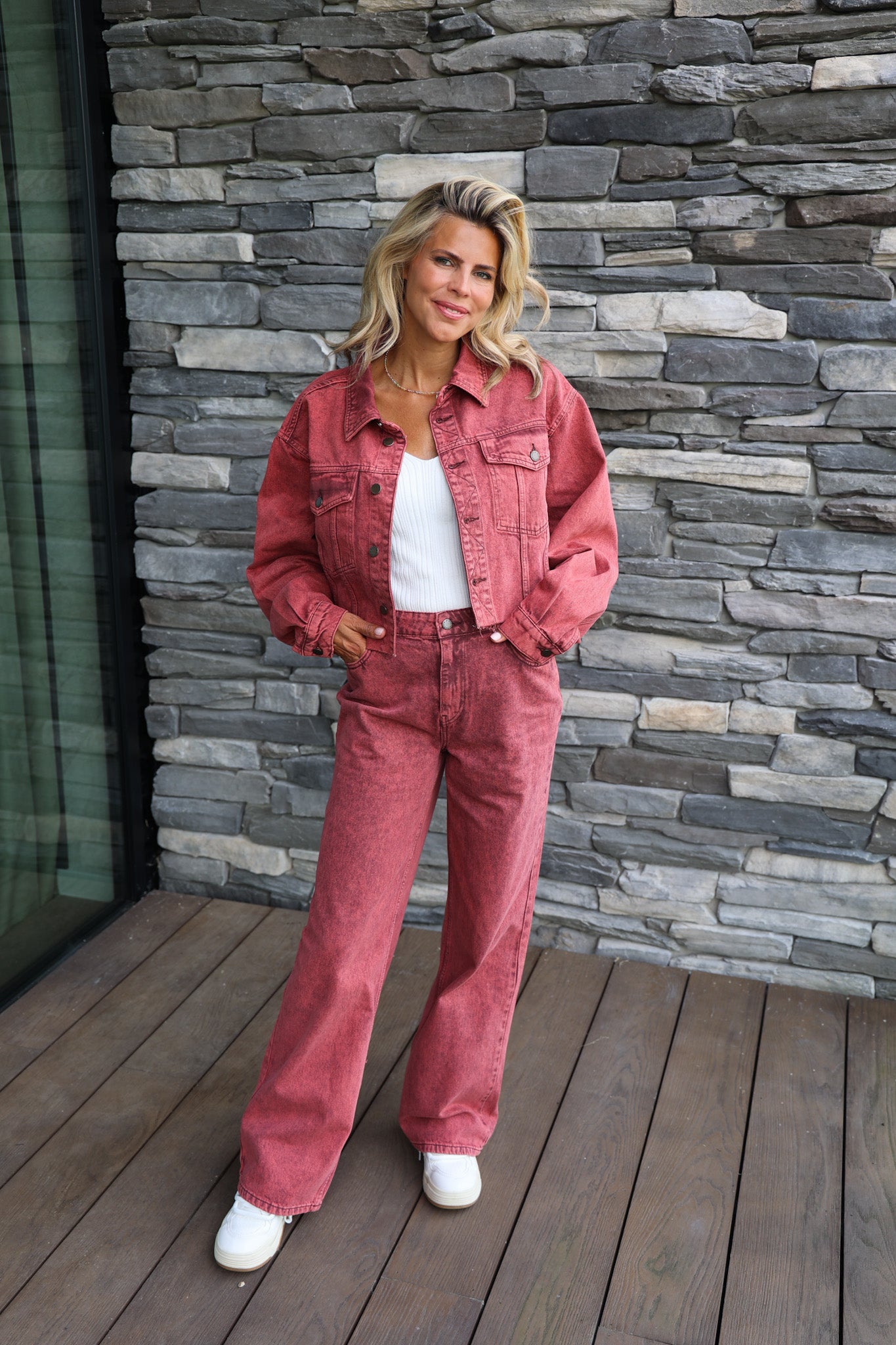 Pants Yve | Brick red | Harper & Yve