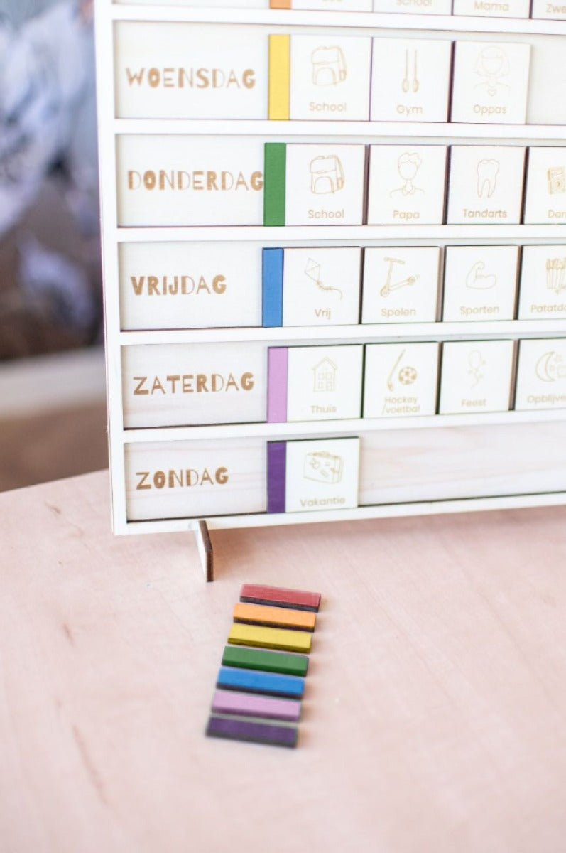 Pictogrammen regenboogkleuren | 7 stuks | Studio Poespas