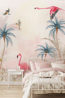 Wallpaper Pink Flamingo
