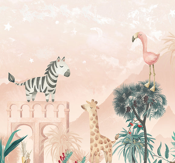 Wallpaper Desert Animals | Pink