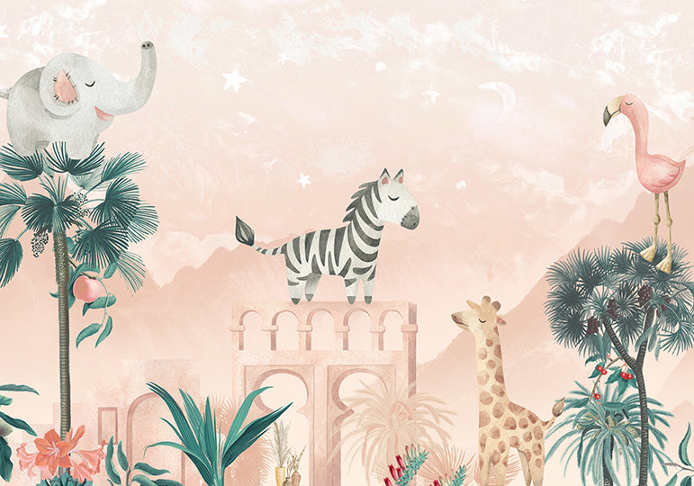 Wallpaper Desert Animals | Pink