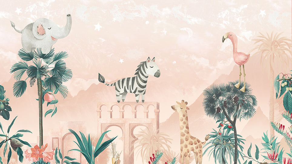 Wallpaper Desert Animals | Pink