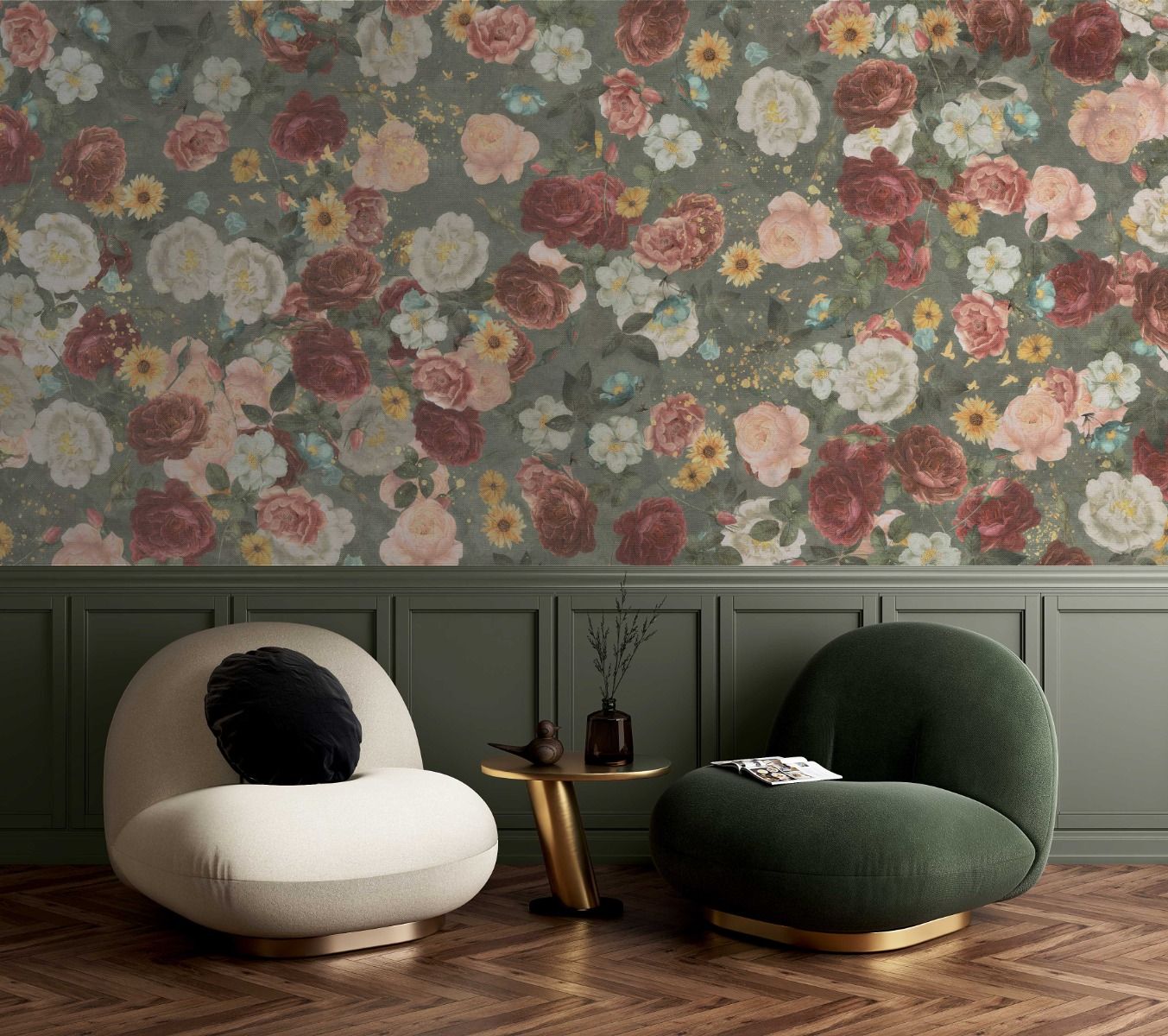 Wallpaper English Garden | Green