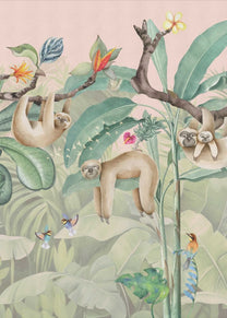 Wallpaper Lazy Sloth | Jungle Collection