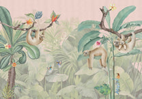Wallpaper Lazy Sloth | Jungle Collection
