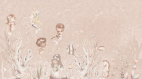 Wallpaper Swimming Mermaids | Pink