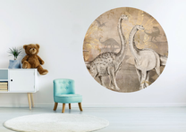 Wallpaper circle Dino | Sample